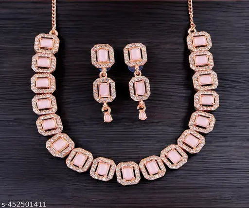 Rosegold Imitation Necklace Set