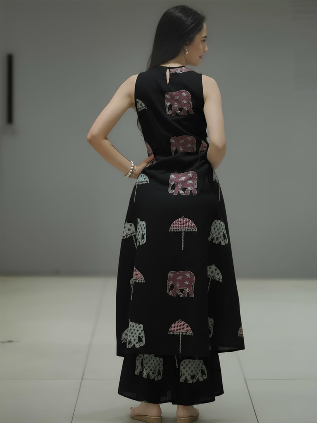 ANNI DESIGNER Women's Ethnic Co-Ord Set | Kurta Pant Set | Kurta Palazzo Set | Stylish Cotton Suit Set for Women, Festival Co-ord Set