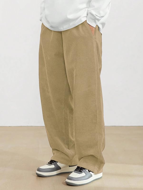 SMOWKLY Men's Premium Cotton Blend Relaxed Fit Stretchable & Comfortable Sweatpant Trouser | Flexible Elastic Waist with Drawstring Lower for Man |Pant for Causal Wear |Gym Joggers