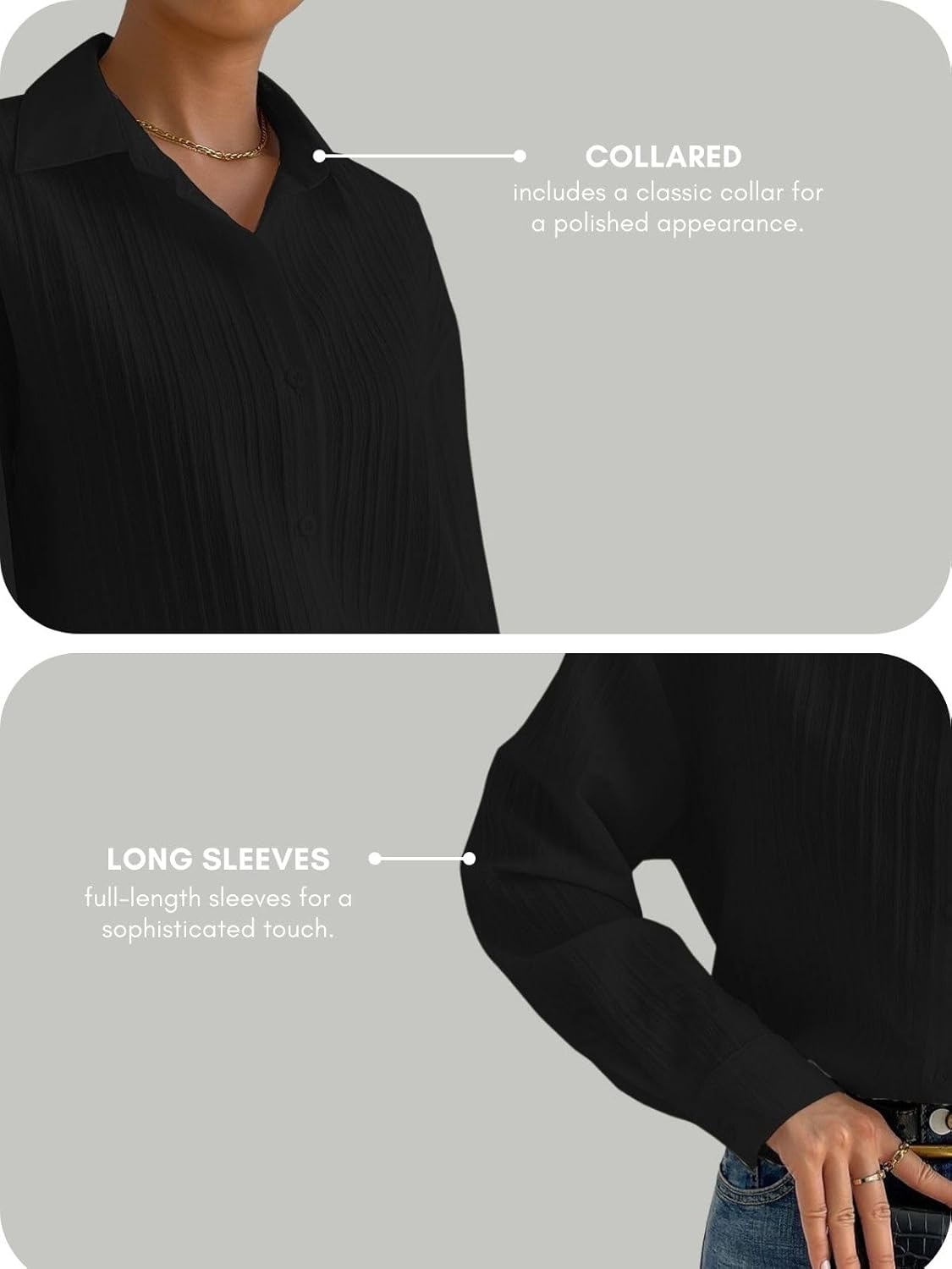 GRECIILOOKS Shirt for Women | Women Shirt | Long Shirt for Women | Shirt Tops for Women | Oversized Shirt for Women