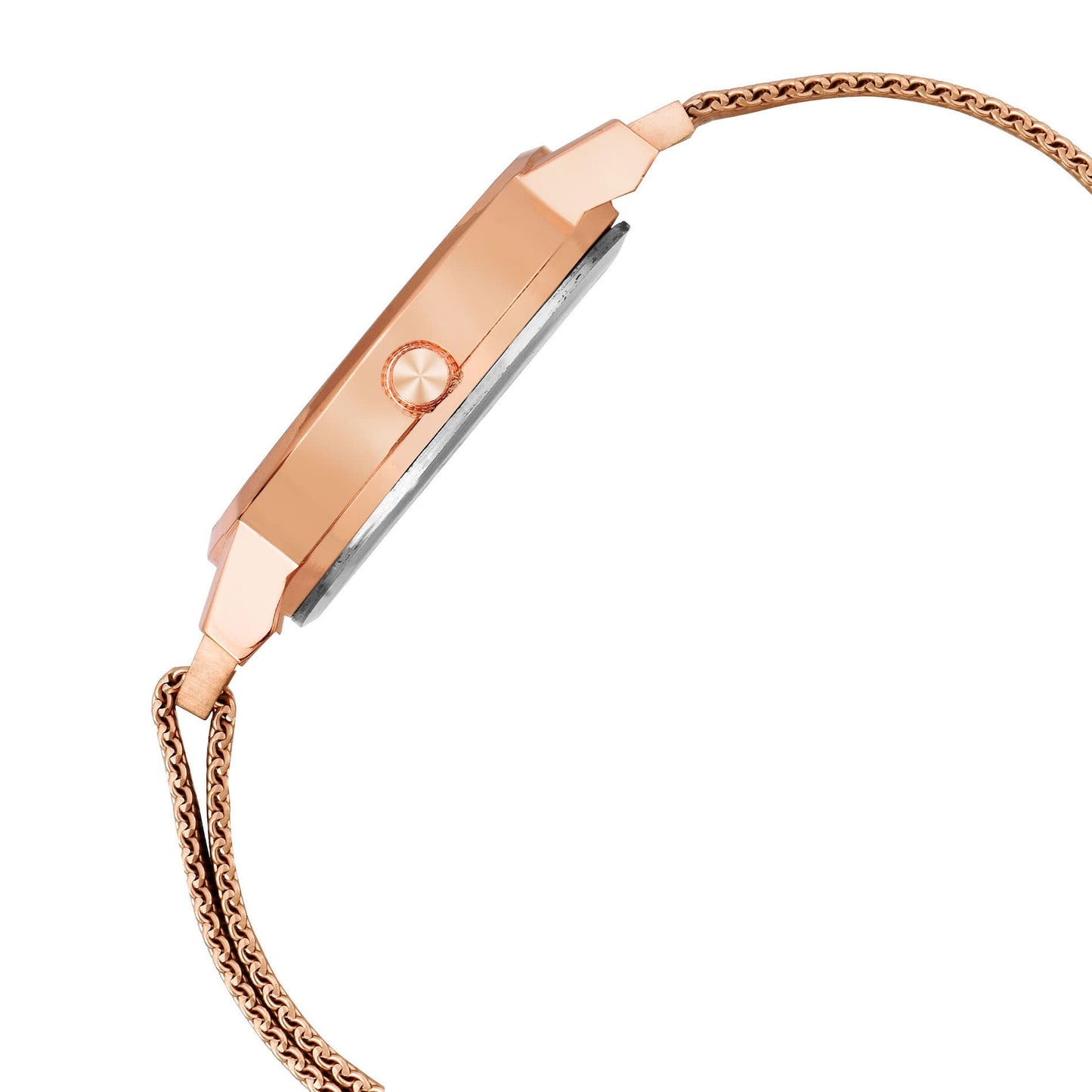 LOUIS DEVIN Rose Gold Plated Mesh Chain Analog Watch for Women| RG162
