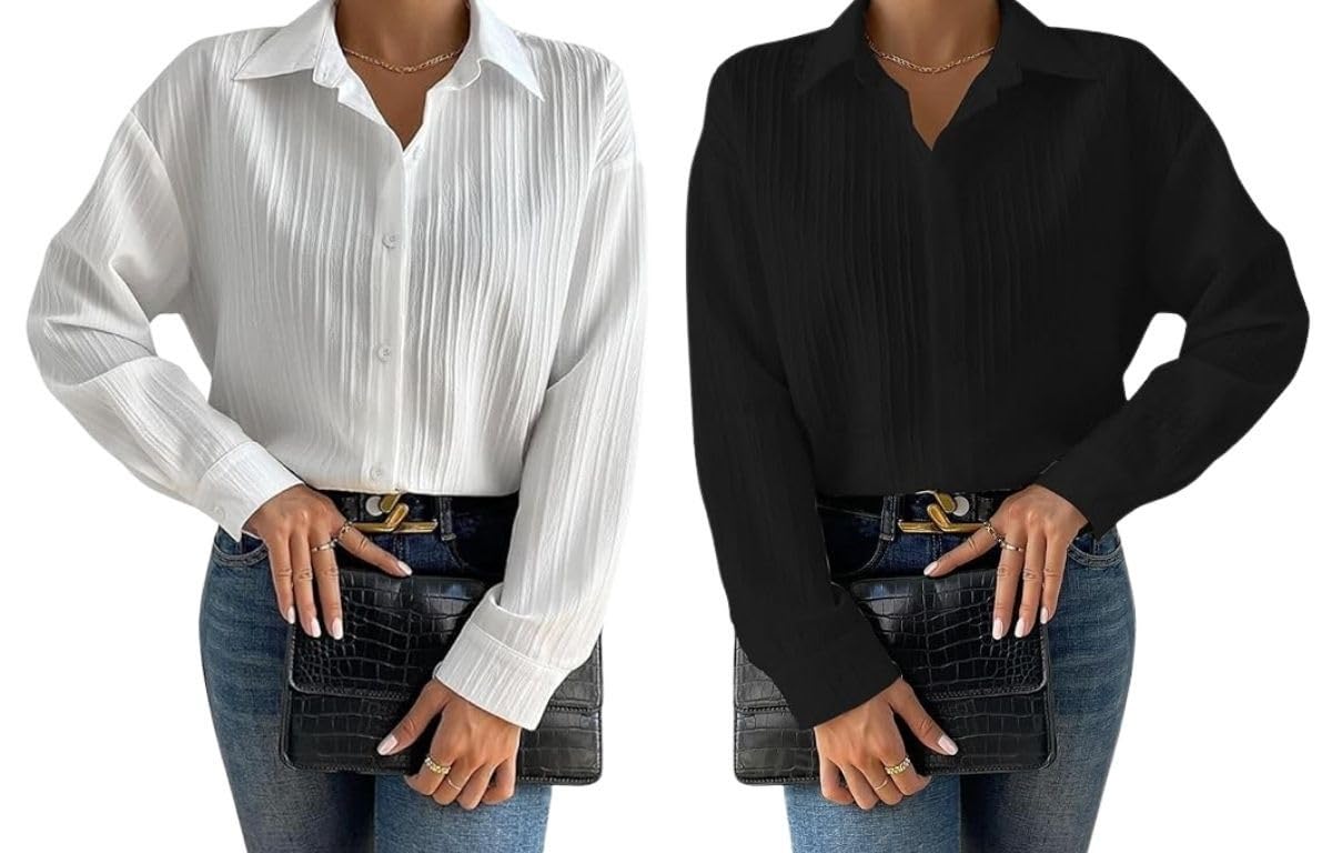 GRECIILOOKS Shirt for Women | Women Shirt | Long Shirt for Women | Shirt Tops for Women | Oversized Shirt for Women