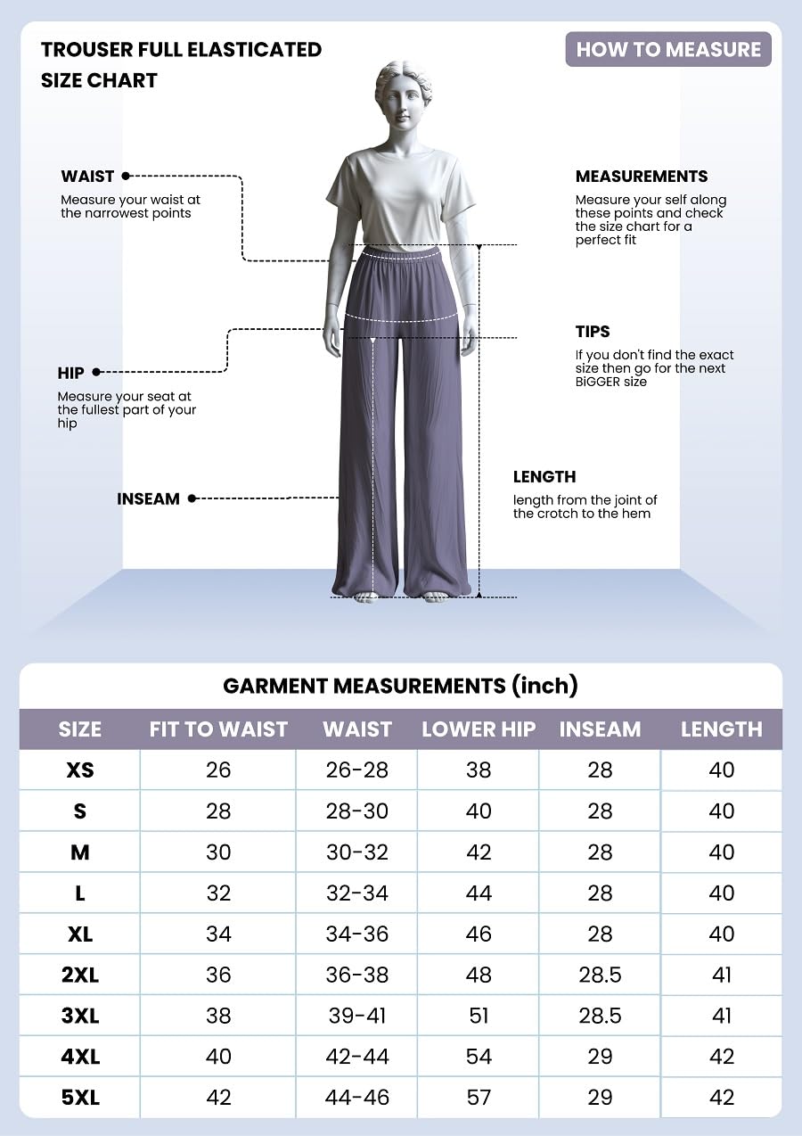 GRECIILOOKS High Waist Cotton Trousers for Women – Flared Parachute Pants with Side Pockets | Casual Travel Cargo Pants