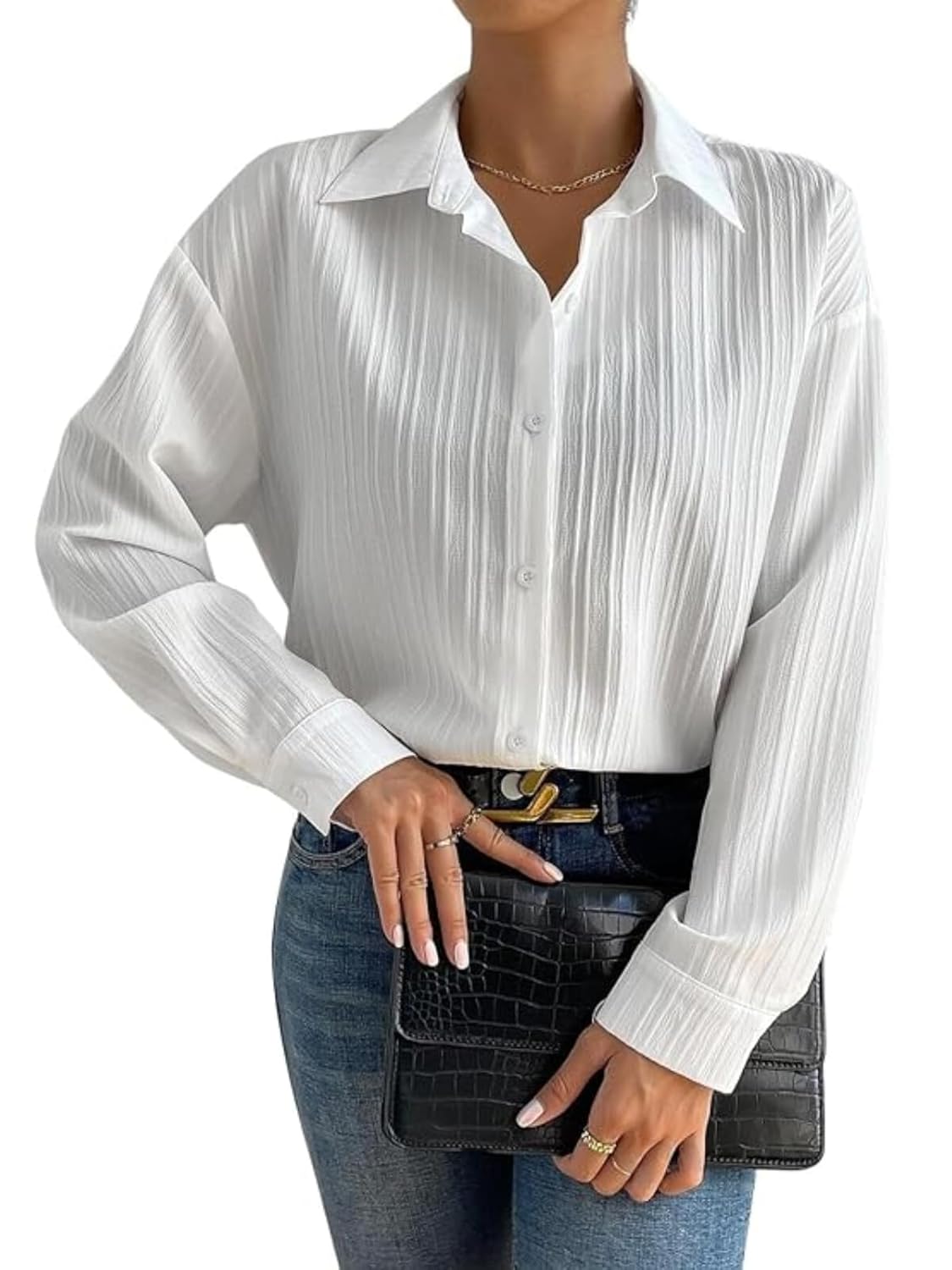 GRECIILOOKS Shirt for Women | Women Shirt | Long Shirt for Women | Shirt Tops for Women | Oversized Shirt for Women