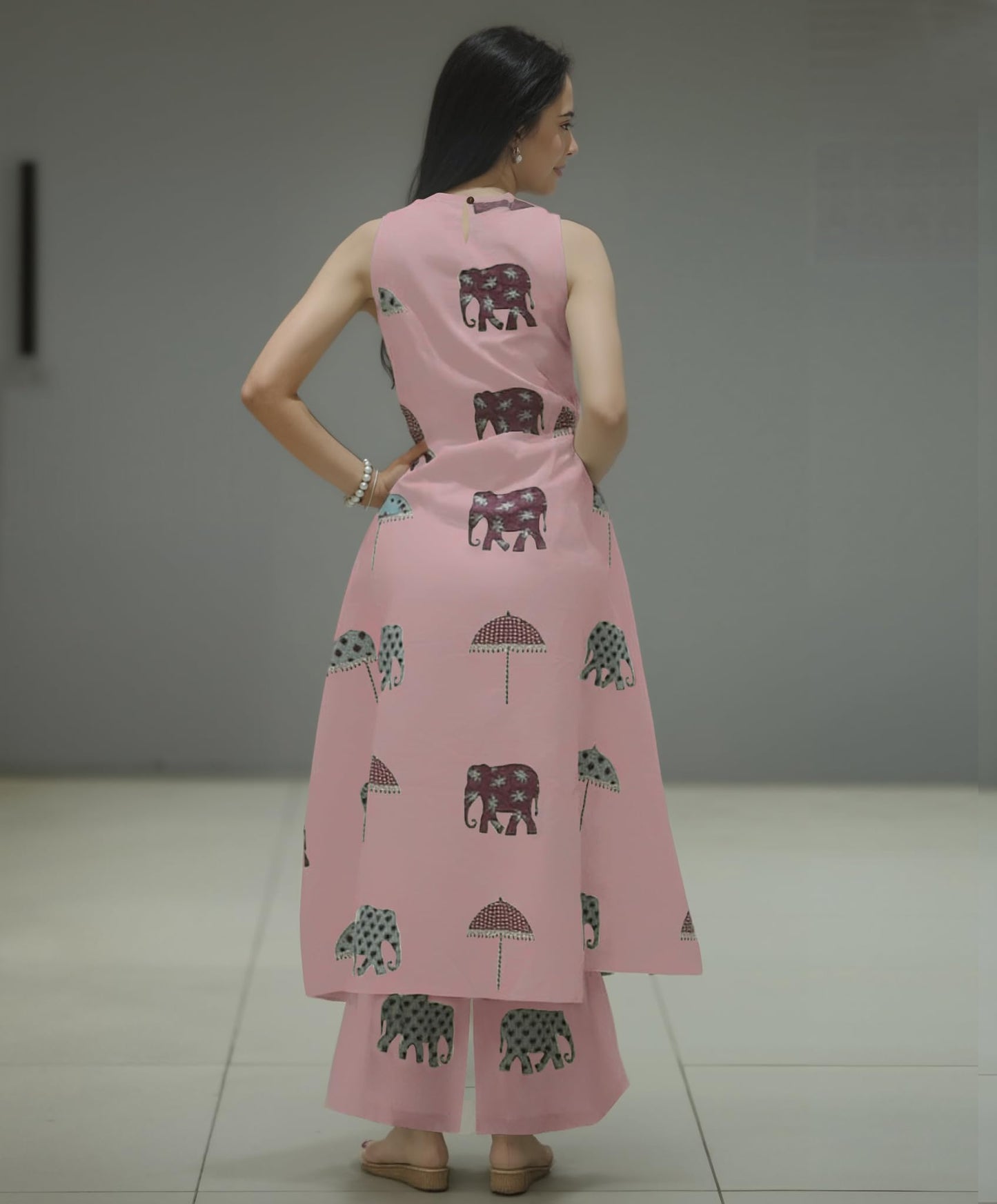 ANNI DESIGNER Women's Ethnic Co-Ord Set | Kurta Pant Set | Kurta Palazzo Set | Stylish Cotton Suit Set for Women, Festival Co-ord Set