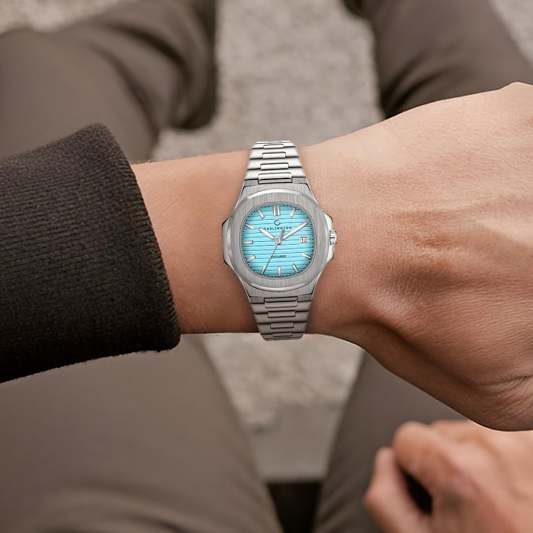 Carlington Stainless Steel Analog Wrist Watches for Men-Ct 8822