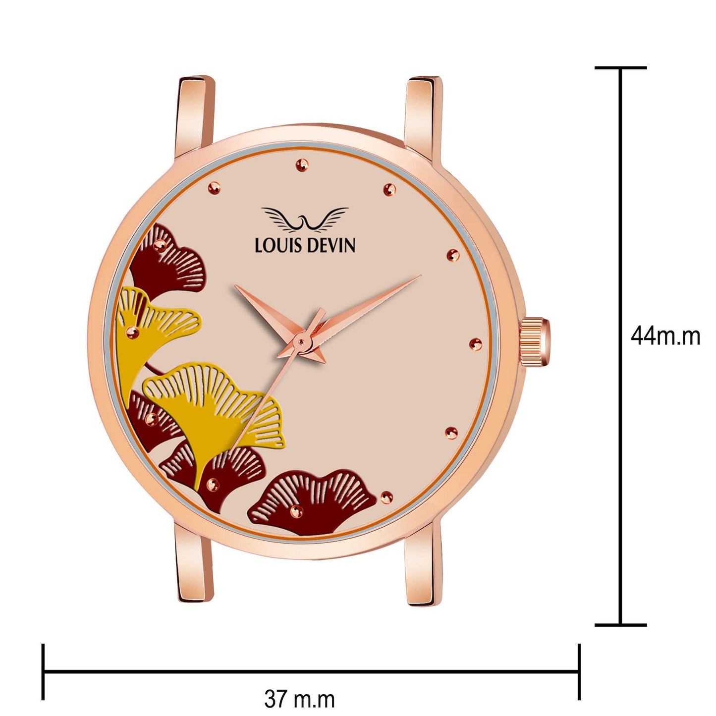 LOUIS DEVIN Rose Gold Plated Mesh Chain Analog Watch for Women| RG162
