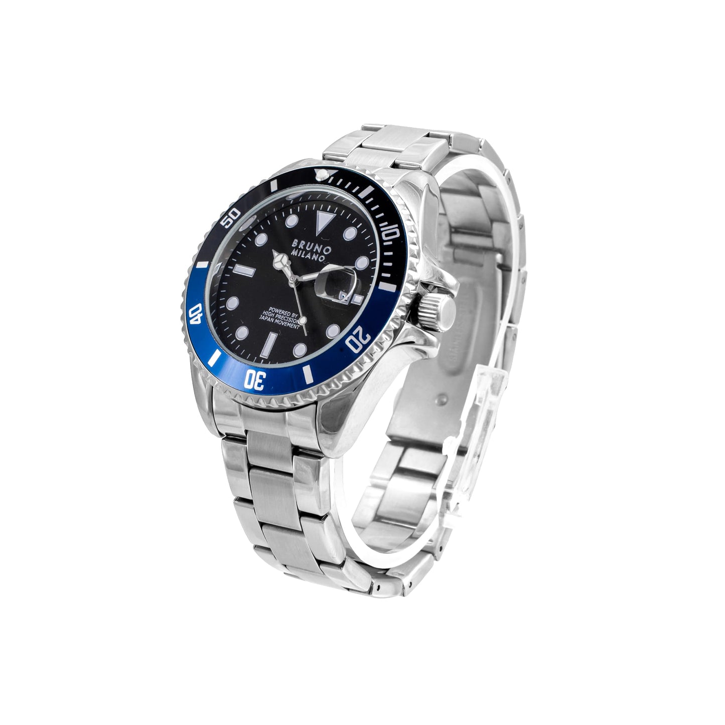 BRUNO MILANO Elegant Masterpiece Chronograph Movement with Croco Leather Band & metallic band Watch for Men