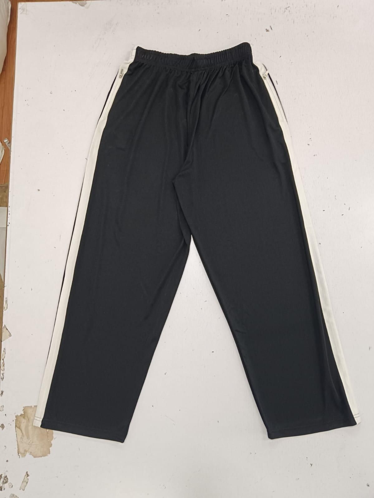 Men's Oversized Sports Track Pant (Pack of 2) black and gray
