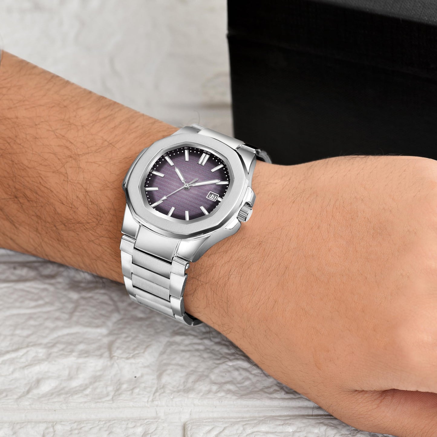 Acnos Plain Dial Quartz Analog Day & Date Calendar Quartz Analog Business classic Watch