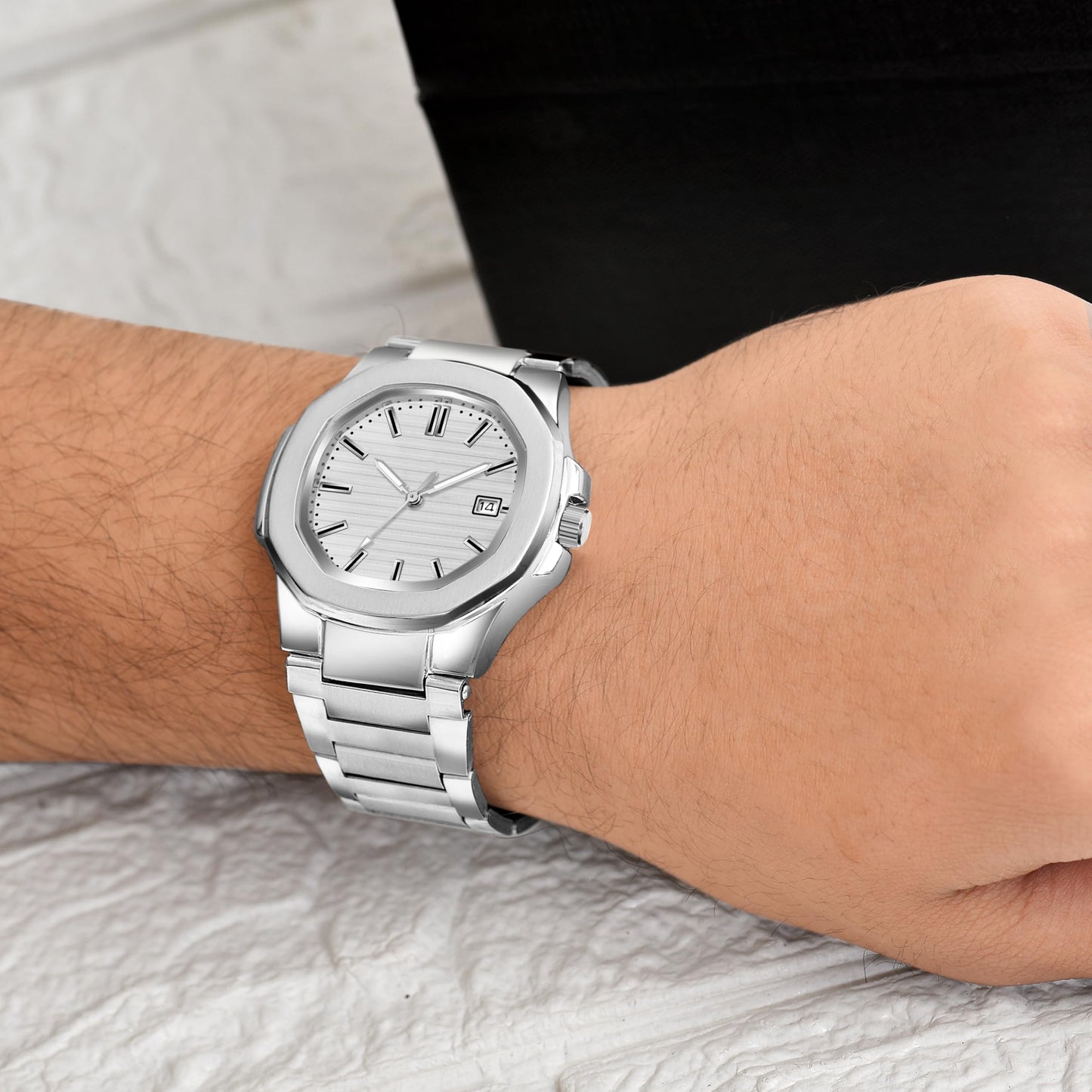 Acnos Plain Dial Quartz Analog Day & Date Calendar Quartz Analog Business classic Watch