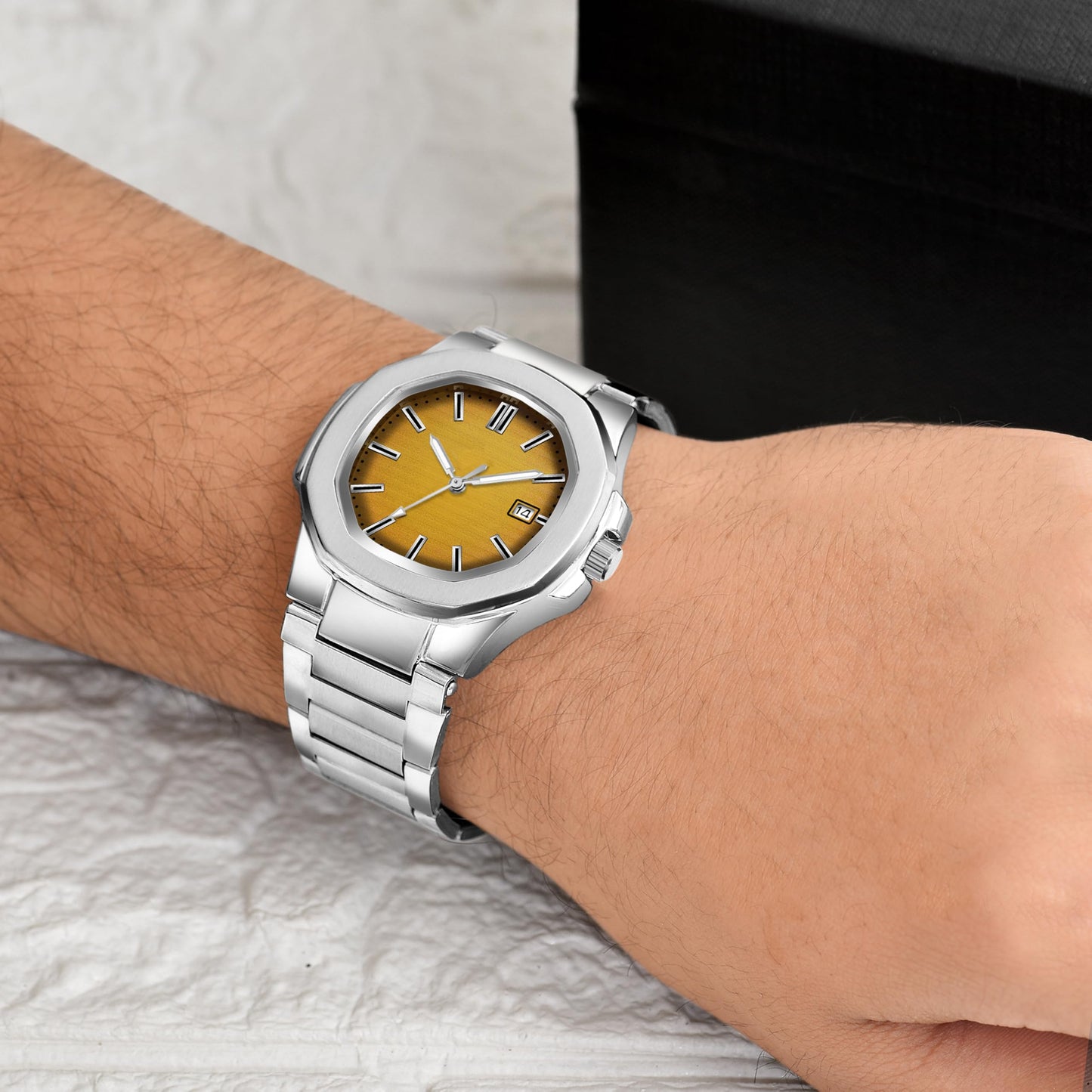 Acnos Plain Dial Quartz Analog Day & Date Calendar Quartz Analog Business classic Watch