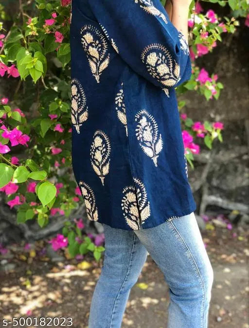 Classic Women block print Kurtis