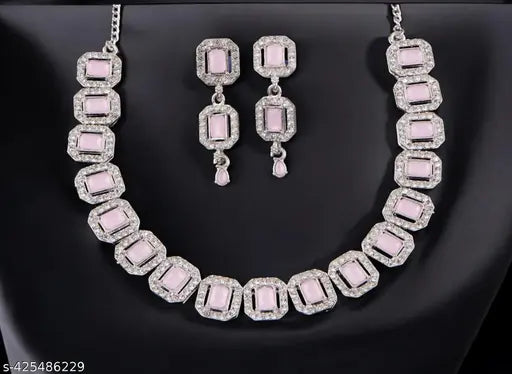 Silver Imitation Necklace Set
