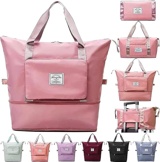 Expandable Folding Travel Bag for Women; Luggage Bag for Travel