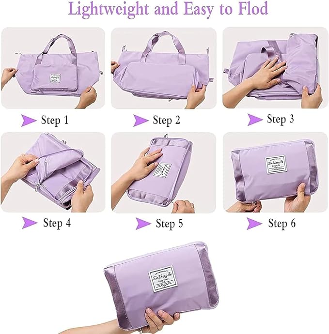 Expandable Folding Travel Bag for Women; Luggage Bag for Travel