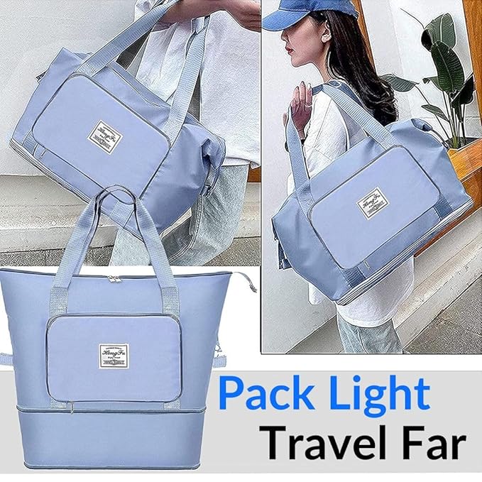 Expandable Folding Travel Bag for Women; Luggage Bag for Travel