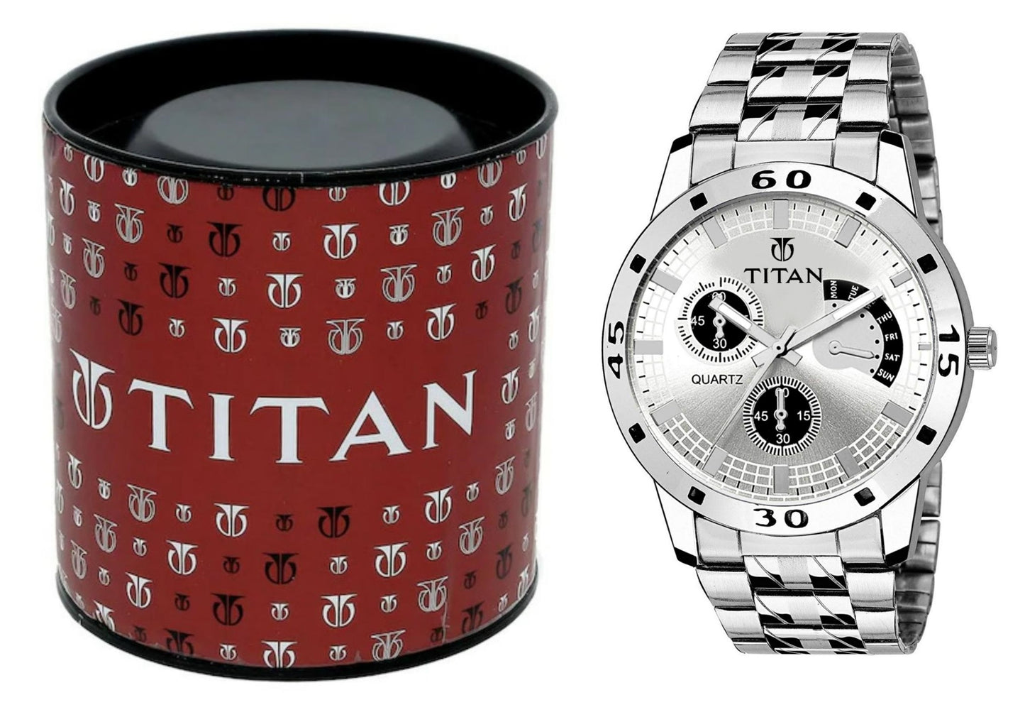 STYLISH MEN'S TITAN WATCH WITH UNIQUE DESIGN