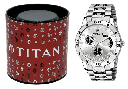 STYLISH MEN'S TITAN WATCH WITH UNIQUE DESIGN