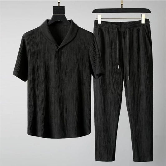 Men's Casual wear Co-Ord Set Black