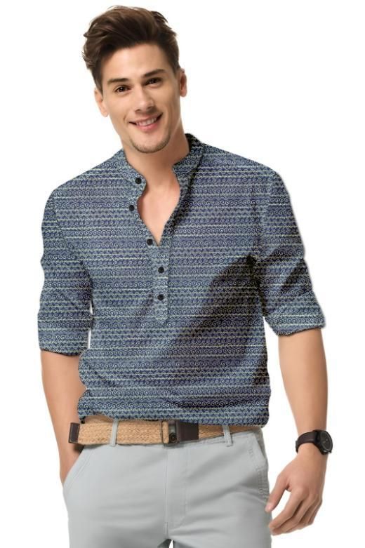Men's Printed Spread Collar casual wear Shirt