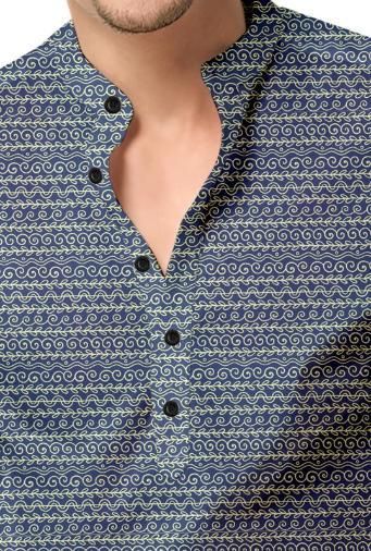 Men's Printed Spread Collar casual wear Shirt