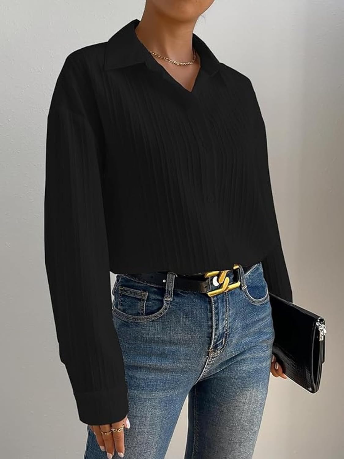 GRECIILOOKS Shirt for Women | Women Shirt | Long Shirt for Women | Shirt Tops for Women | Oversized Shirt for Women