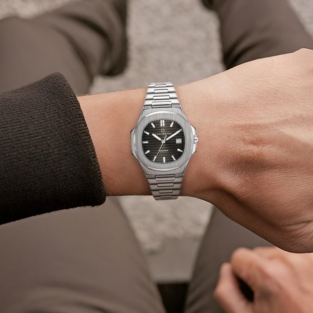 Carlington Stainless Steel Analog Wrist Watches for Men-Ct 8822