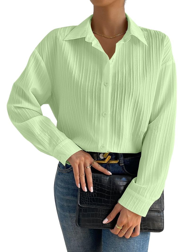 GRECIILOOKS Shirt for Women | Women Shirt | Long Shirt for Women | Shirt Tops for Women | Oversized Shirt for Women