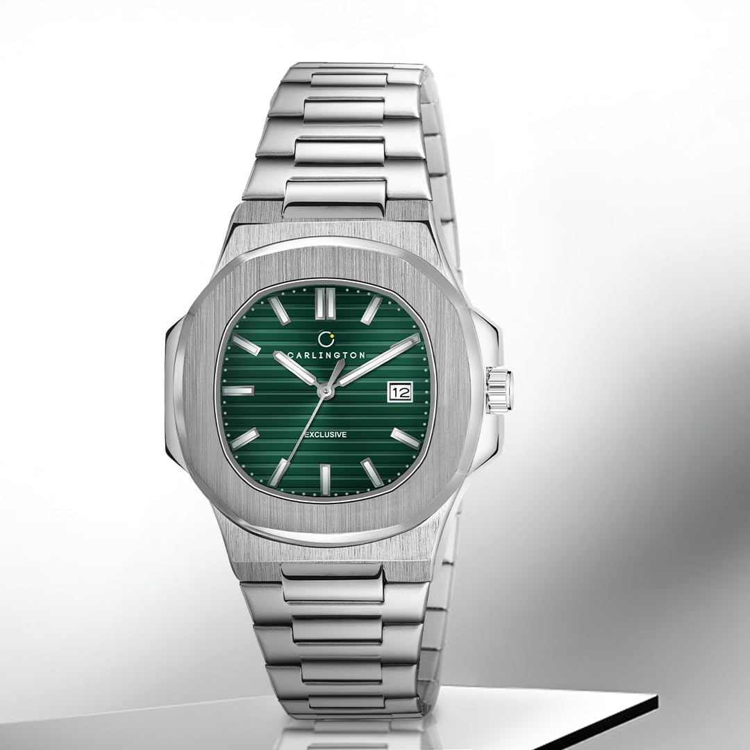 Carlington Stainless Steel Analog Wrist Watches for Men-Ct 8822