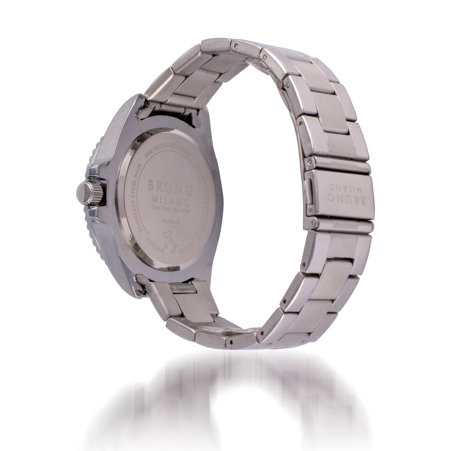 BRUNO MILANO Elegant Masterpiece Chronograph Movement with Croco Leather Band & metallic band Watch for Men