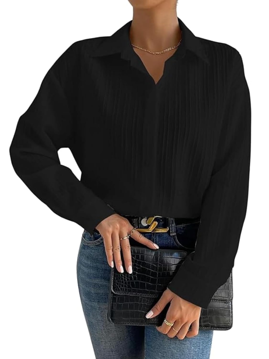 GRECIILOOKS Shirt for Women | Women Shirt | Long Shirt for Women | Shirt Tops for Women | Oversized Shirt for Women