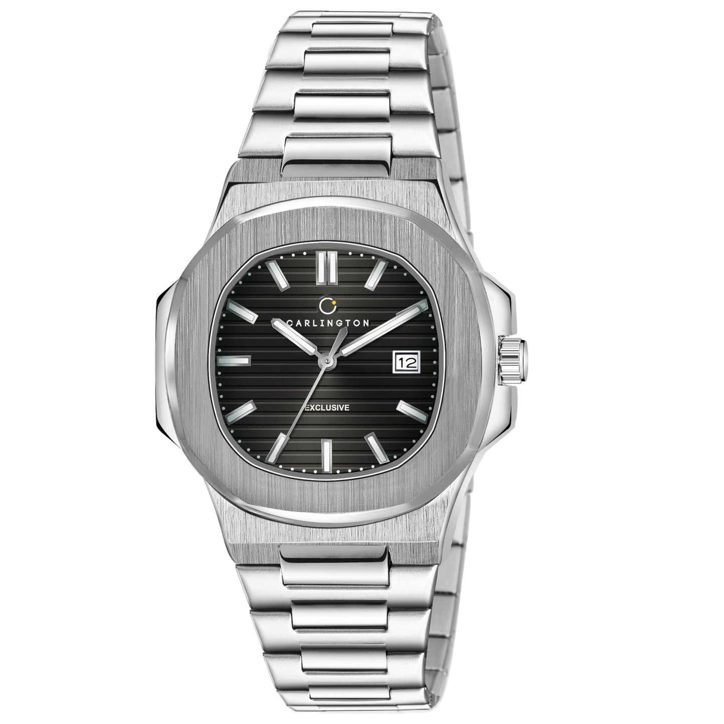 Carlington Stainless Steel Analog Wrist Watches for Men-Ct 8822