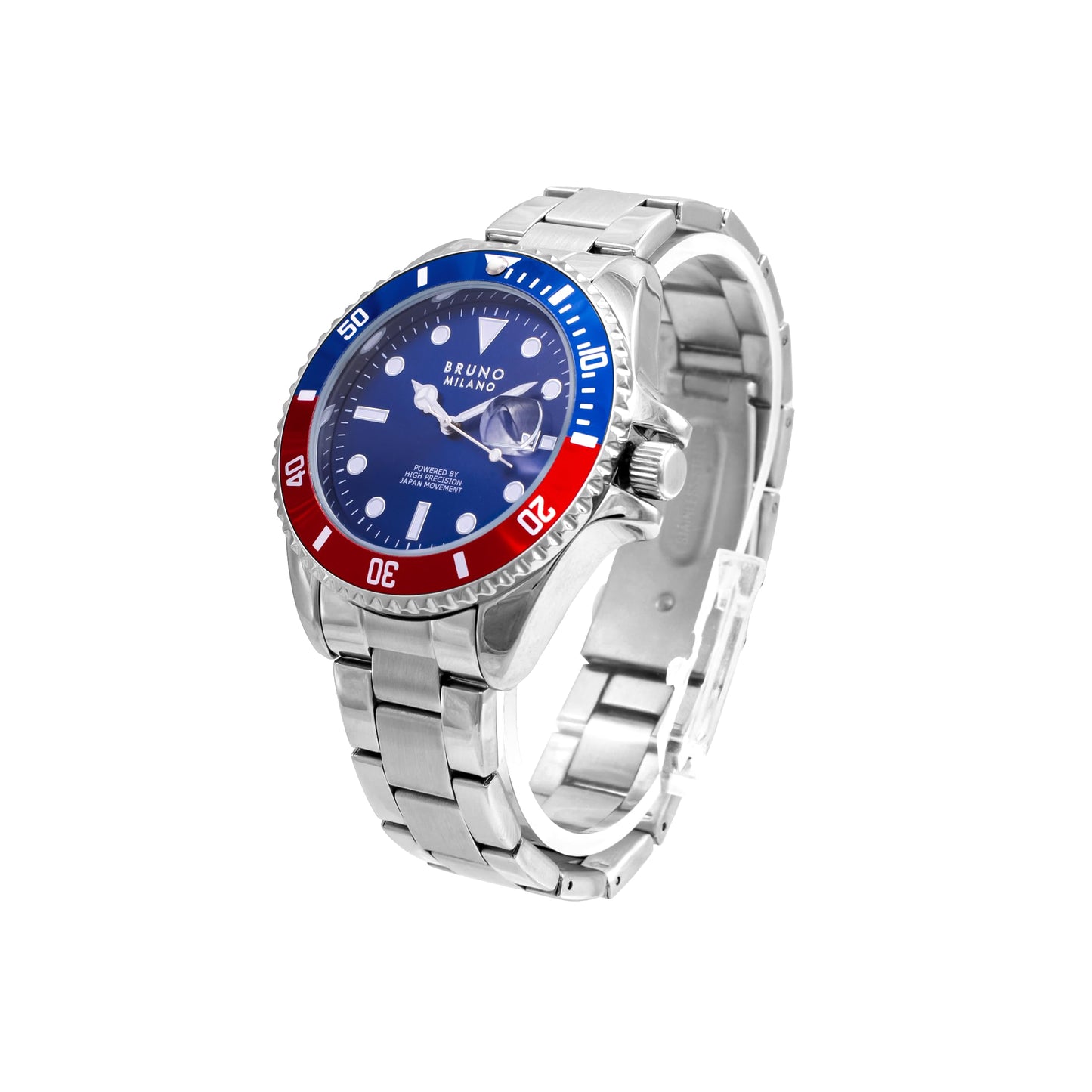 BRUNO MILANO Elegant Masterpiece Chronograph Movement with Croco Leather Band & metallic band Watch for Men