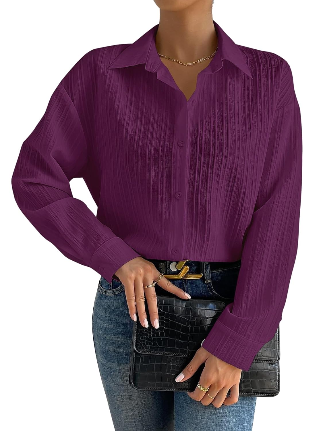 GRECIILOOKS Shirt for Women | Women Shirt | Long Shirt for Women | Shirt Tops for Women | Oversized Shirt for Women