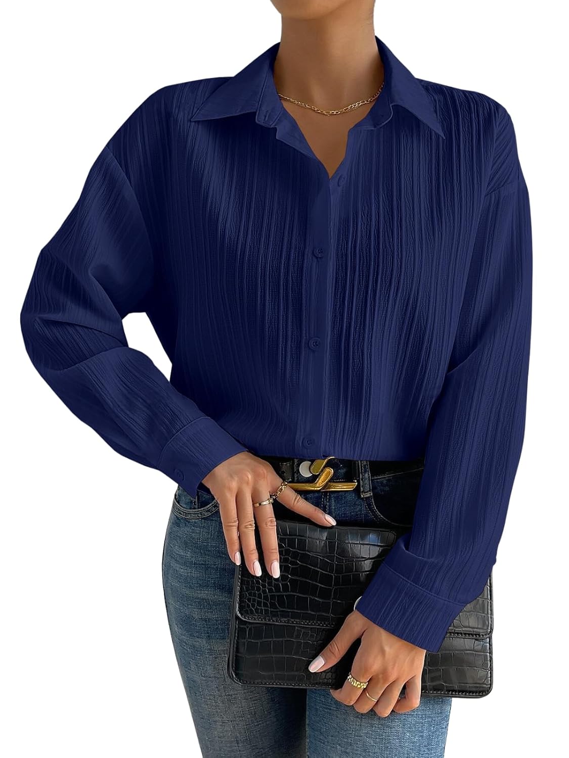 GRECIILOOKS Shirt for Women | Women Shirt | Long Shirt for Women | Shirt Tops for Women | Oversized Shirt for Women