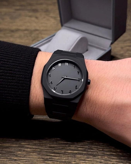 Arabic Dial Polycarbonate classic Men's Watch