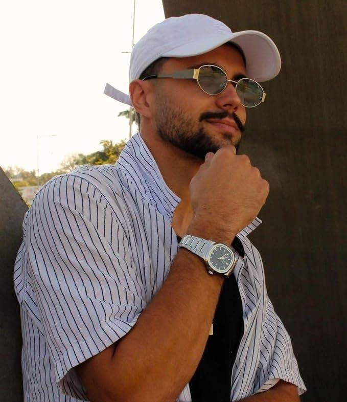 Men's Luxury Watch with square-dial | steel belt |