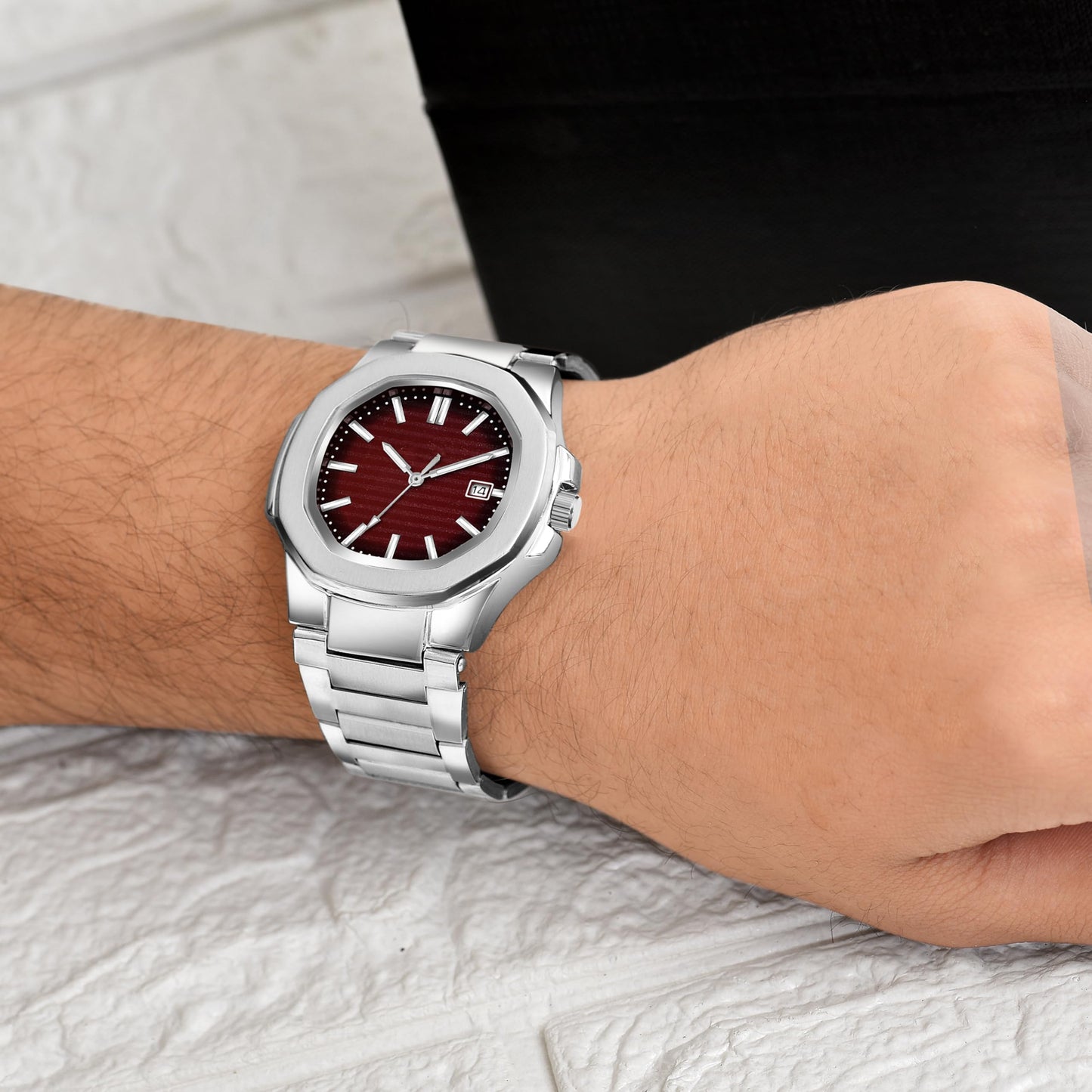 Acnos Plain Dial Quartz Analog Day & Date Calendar Quartz Analog Business classic Watch