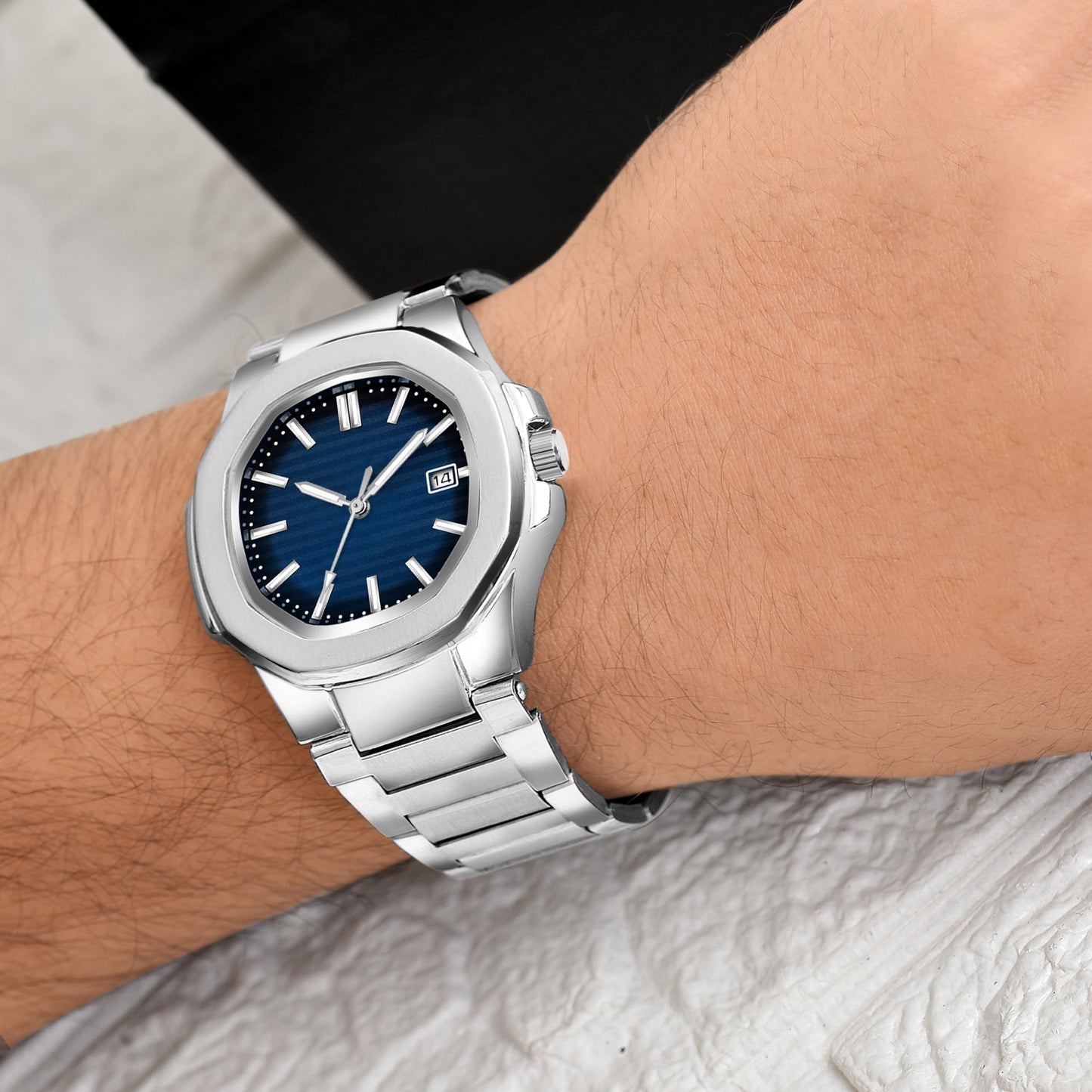 Acnos Plain Dial Quartz Analog Day & Date Calendar Quartz Analog Business classic Watch