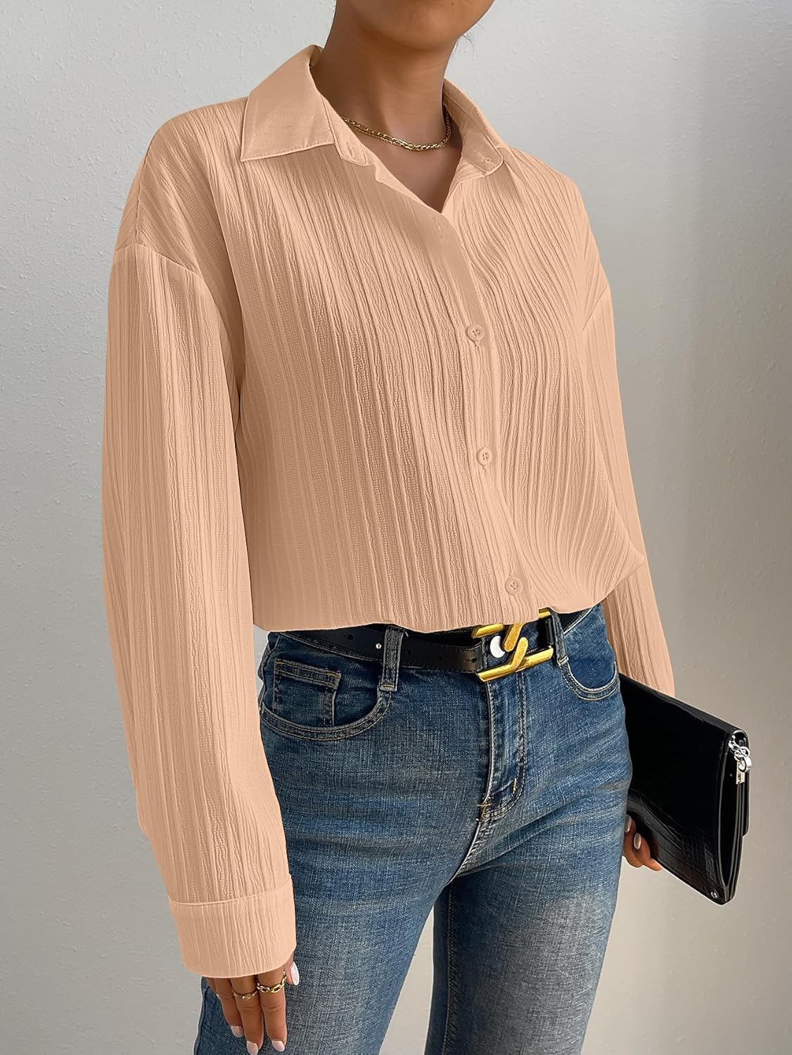 GRECIILOOKS Shirt for Women | Women Shirt | Long Shirt for Women | Shirt Tops for Women | Oversized Shirt for Women