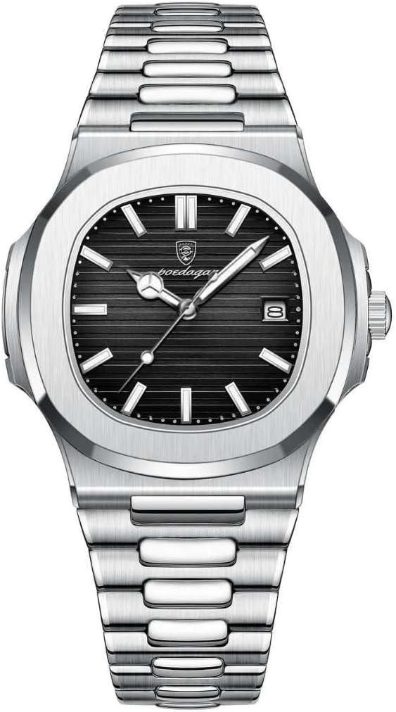 Men's Luxury Watch with square-dial | steel belt |
