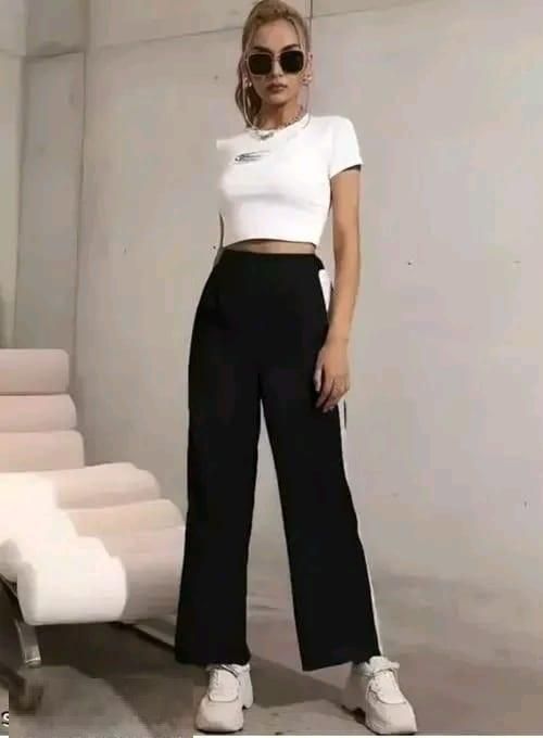 Women's Hight Waist Wide-Leg Jogger Pant