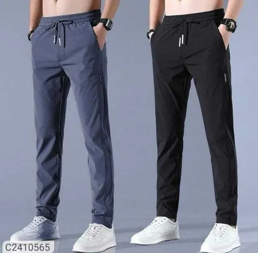 High stretch skinny joggers for men’s daily wear (set of 2)